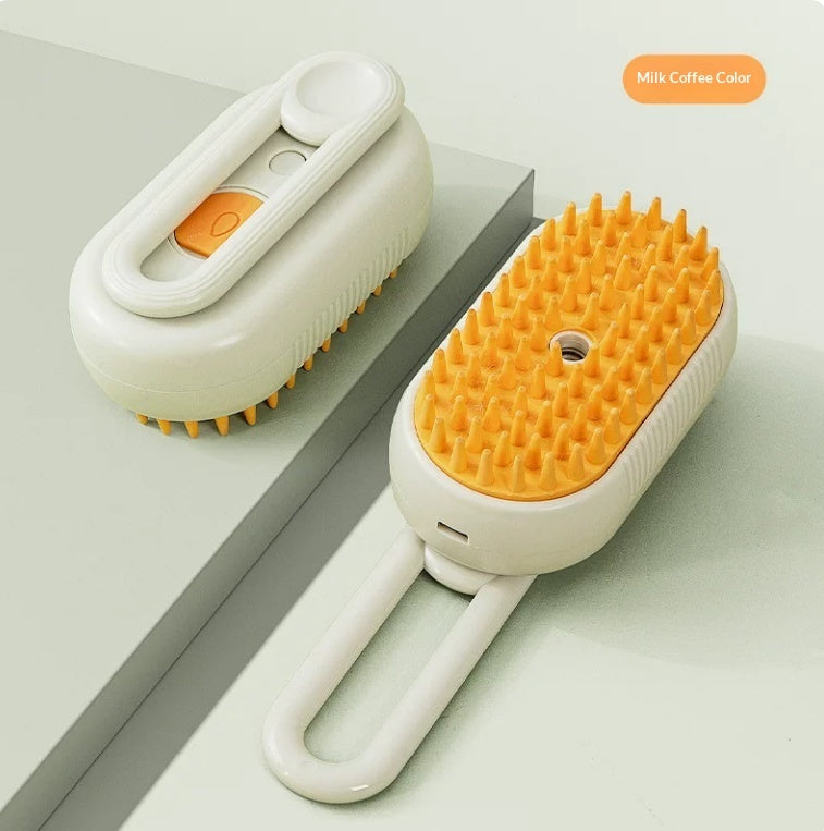 Milk coffee pet mist grooming brush