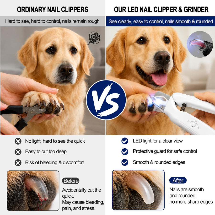 USB-C rechargeable pet nail grinder and clipper