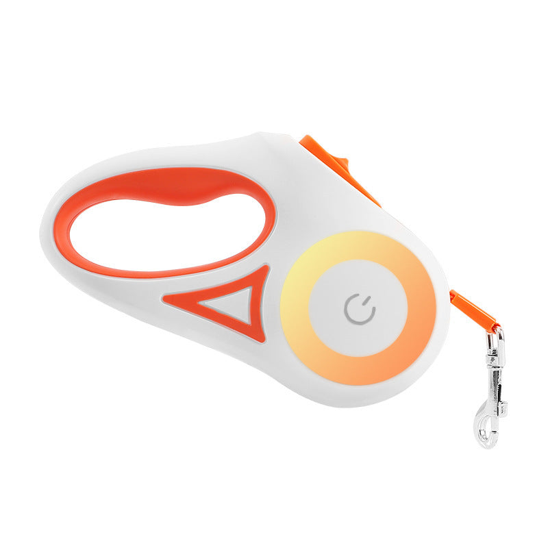 LED retractable dog leash with built-in spotlight – product view 12