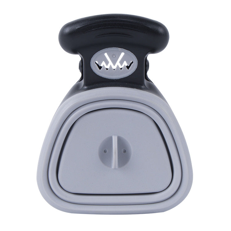 Gray foldable dog poop scooper