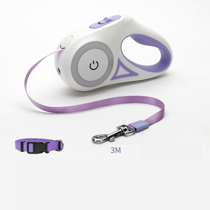 LED retractable dog leash with built-in spotlight – product view 9