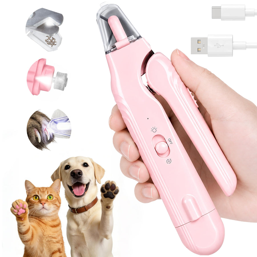 Electric pet nail grinder for smoothing nail edges