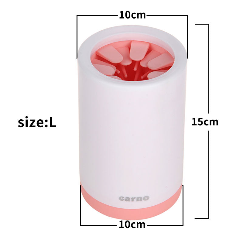 Pet paw washer for cleaning muddy paws