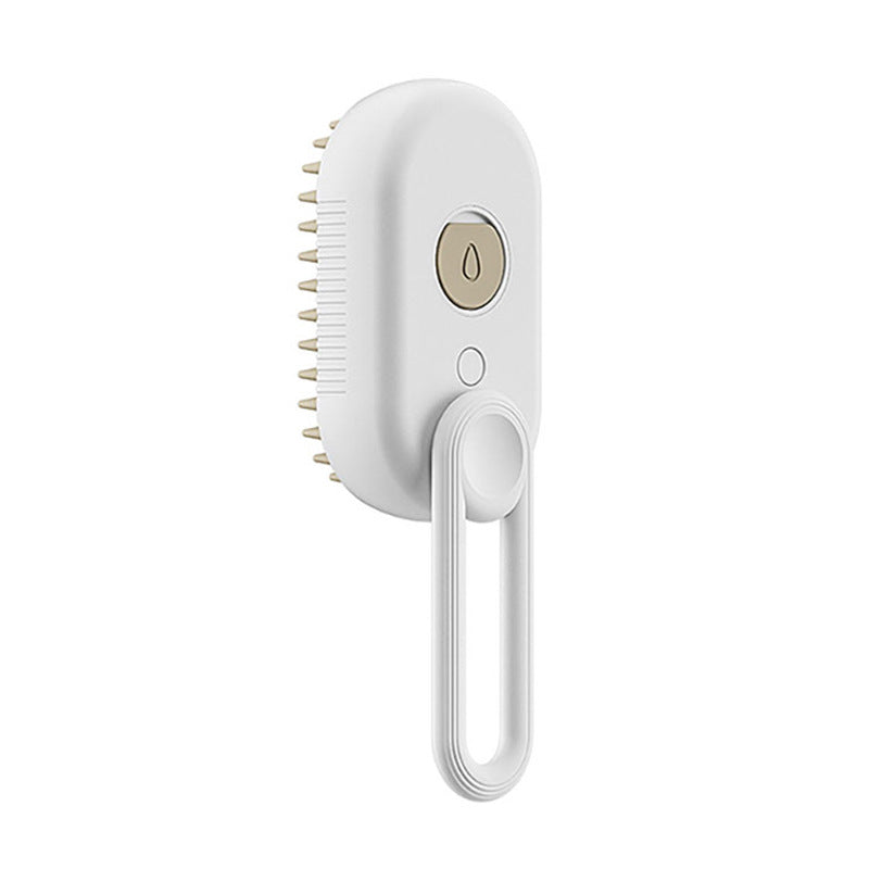 Porcelain white pet mist grooming brush