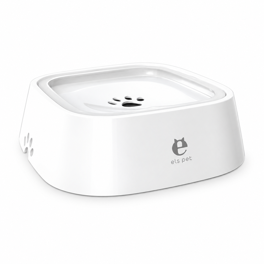 Anti-Spill Dog Bowl – 1.5L Floating Plate Slow Drinker