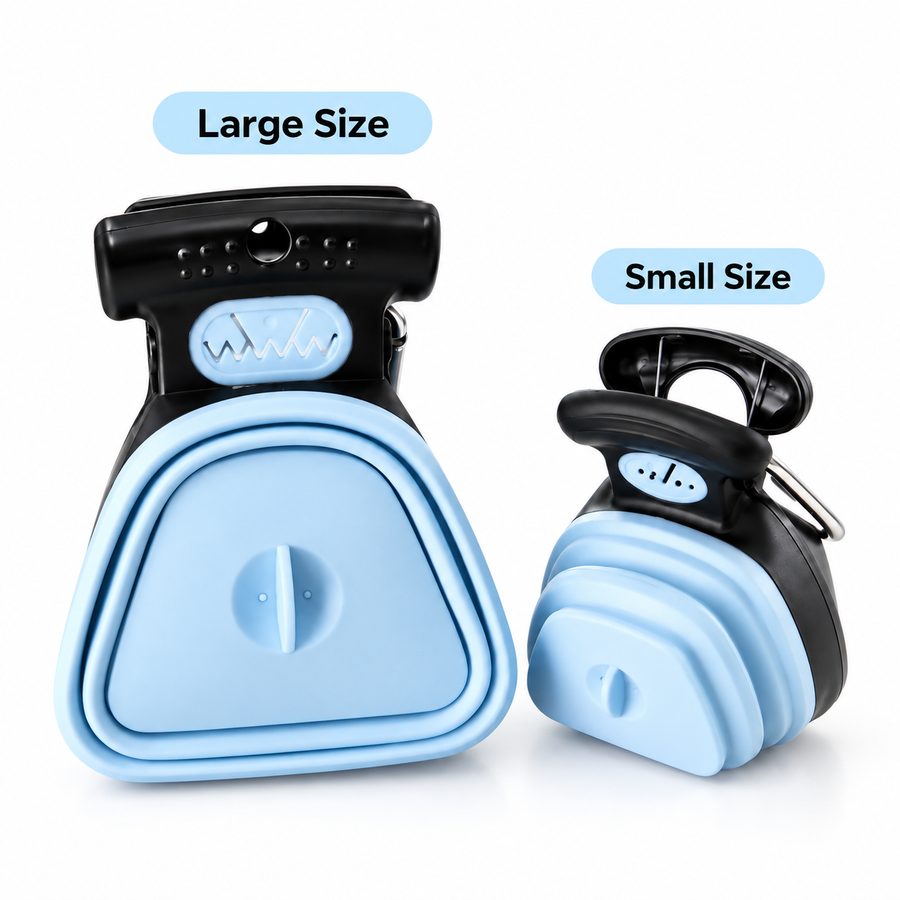 2-in-1 Foldable Dog Poop Scooper – Cleaner, Hands-Free Pickup