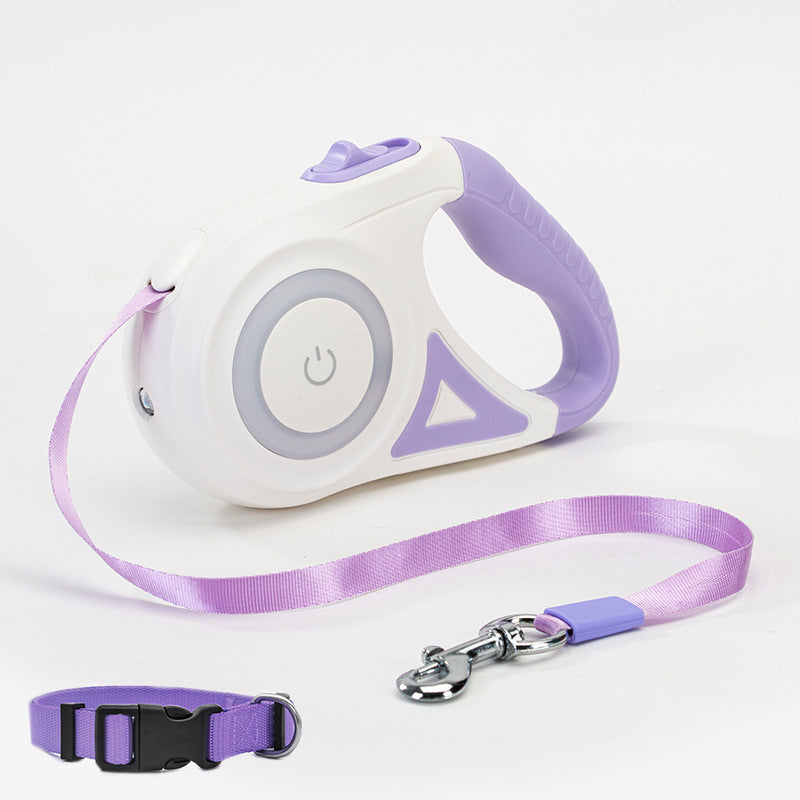 LED retractable dog leash with built-in spotlight – product view 6