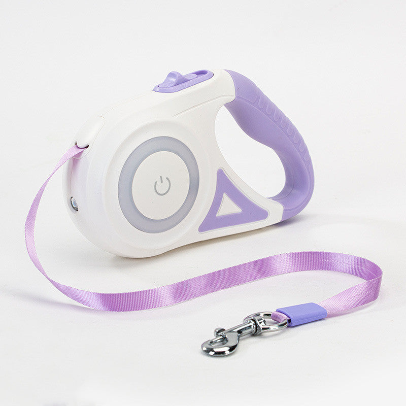 LED retractable dog leash with built-in spotlight – product view 15