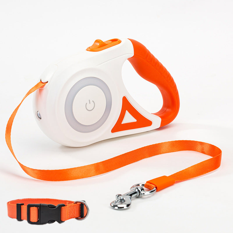 LED retractable dog leash with built-in spotlight – product view 17